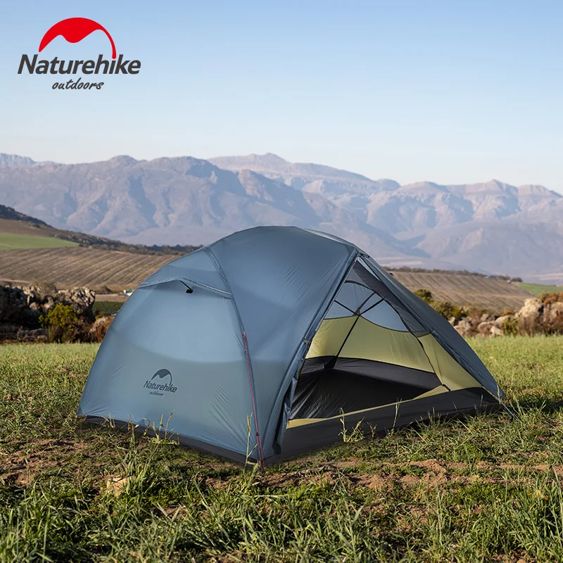 Naturehike Star River 2 Camping Tent  Upgrade 2 Person 2-Layer Nylon Waterproof Travel Tent Garden Outdoor With Floor Mat