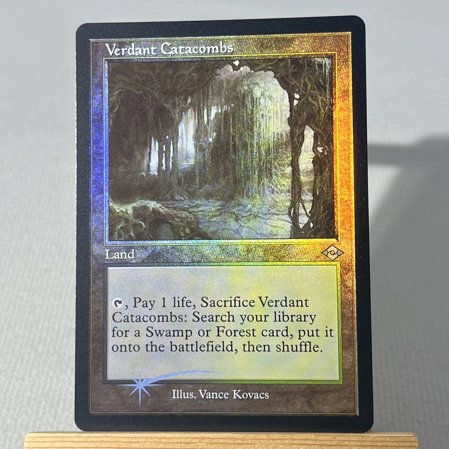 Фото SNC UNF IKO FOIL5-02 Tcg прокси магические карты Nazgûl Arid Mesa Scalding Tarn Windswept Heath Bloodstained Mire собирается №3