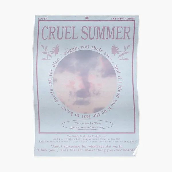 

Настенный плакат с изображением жестокого лета, современный настенный Декор для комнаты, забавная винтажная роспись для дома, художественная живопись без рамки