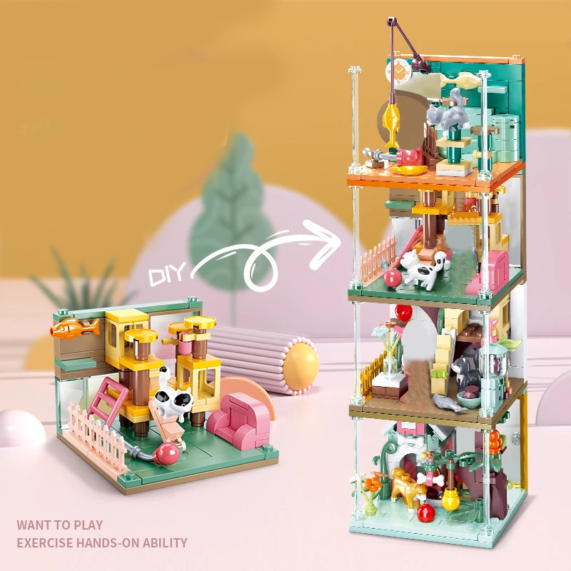 

City Friends Street View Ice Cream Shop Coffee Store Building Blocks House Brick Moc Educational Construction Toys For Kids