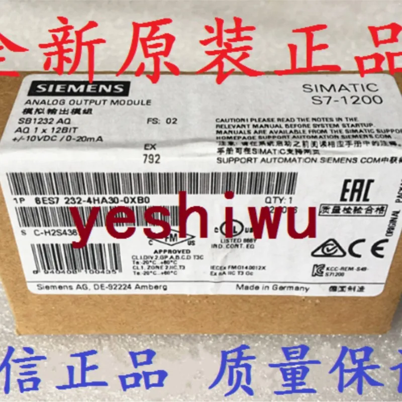 

Новый оригинальный 6ES7232-4HA30-0XB0 6ES7 232-4HA30-0XB0