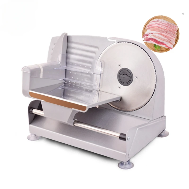 

Automatic Stainless Steel 190 mm Gear Blade Lamb Fish Fruit Cutting Food Slicer Thickness Adjustable Electric Frozen Meat Slicer