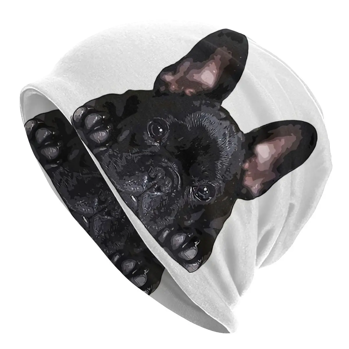 

Черная теплая шапочка с потертостями для щенков, ветрозащитные повседневные облегающие шапки, защитные шапки для мужчин и женщин