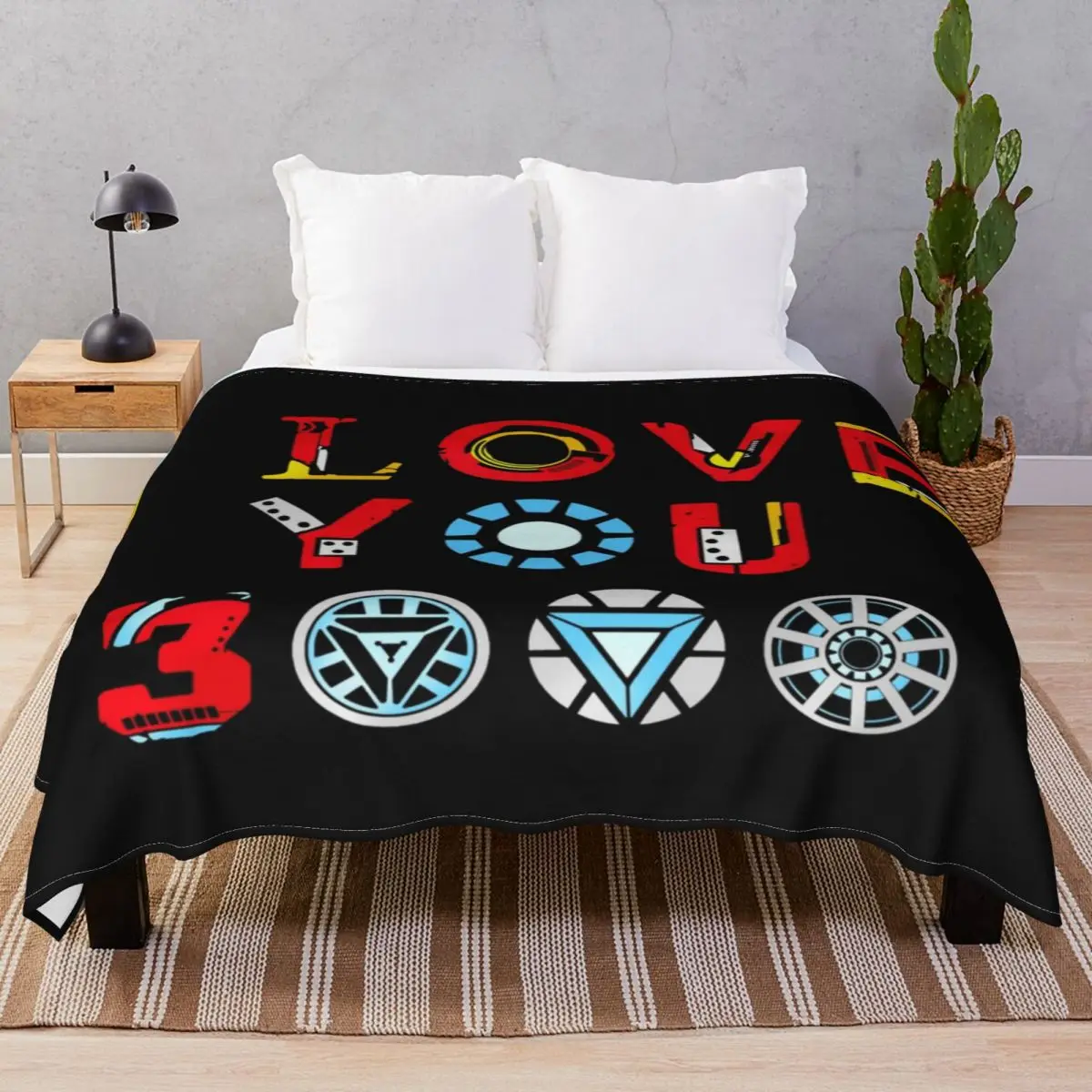 

I Love You 3000 V3 Blanket Flannel Spring/Autumn Ultra-Soft Throw Blankets for Bed Sofa Travel Office