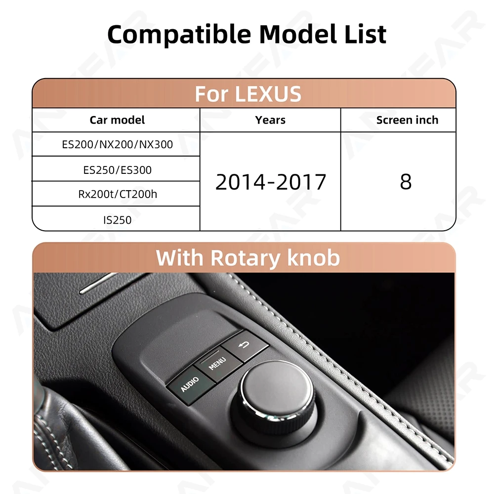 

Беспроводной Декодер Apple CarPlay Android Auto Для LEXUS ES NX200 NX ES300 ES IS250 2014-2017 UX RX GX RC300 2018-2021