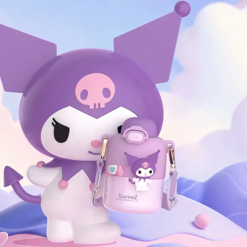 

Sanrio Kawaii anime cartoon vacuum cup girls high-value cute water cup with straw portable large-capacity belly cup wholesale