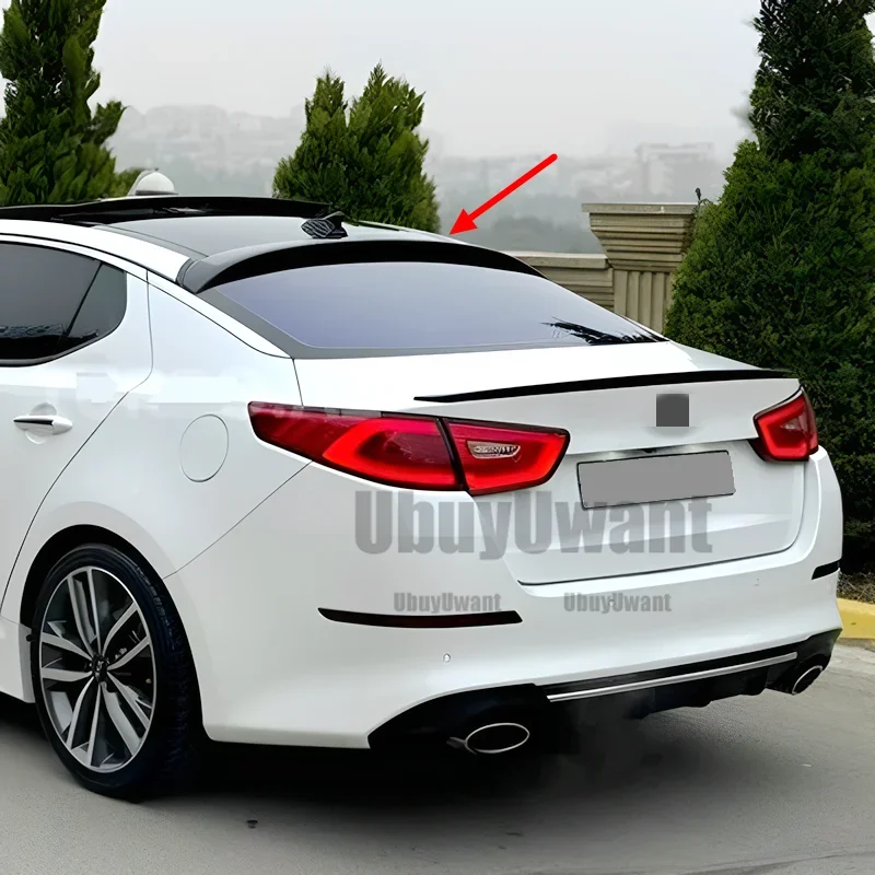 Фото Для Kia K5 Optima 2011-2019 черный спойлер с стоп-сигналом, спойлер на крышу, задний багажник, крыло, губа, задний спойлер на крышу, Стайлинг автомобиля №4