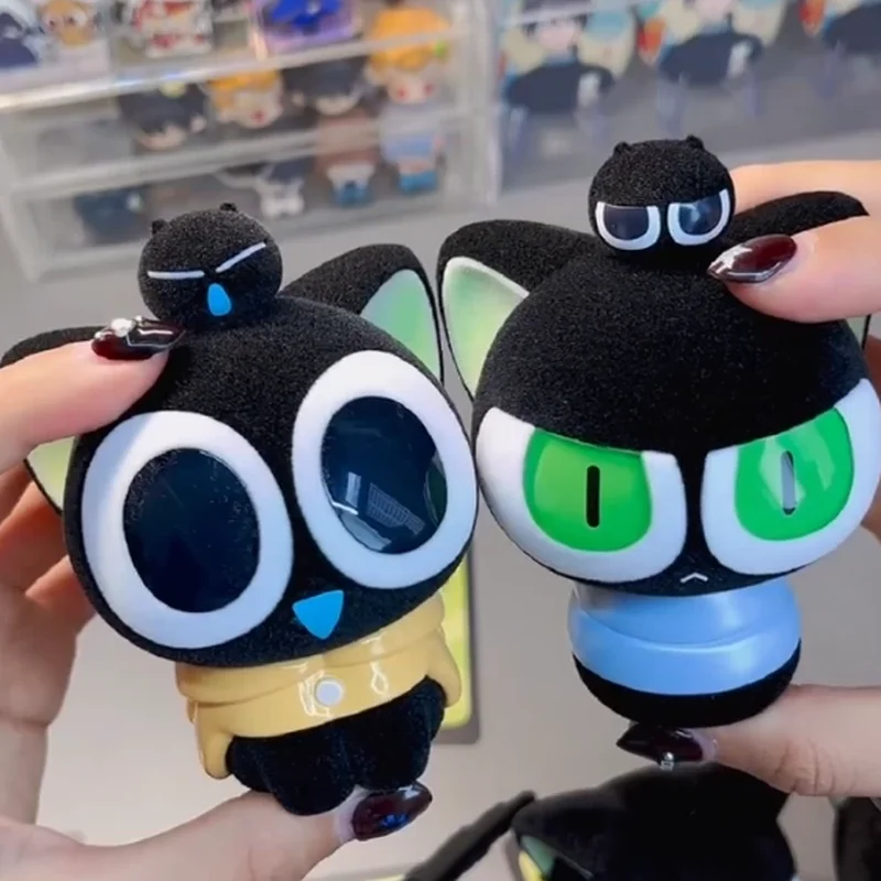 НОВИНКА Оригинальная коллекционная фигурка Mstarsp La Please Pet The Fluffy Xiaohei Series Flocked Blind Box Luo Xiaohei, модная игрушка, милый подарок, 8-9 см (art.: 3920dae4c07ed) - 3920dae4c07ed