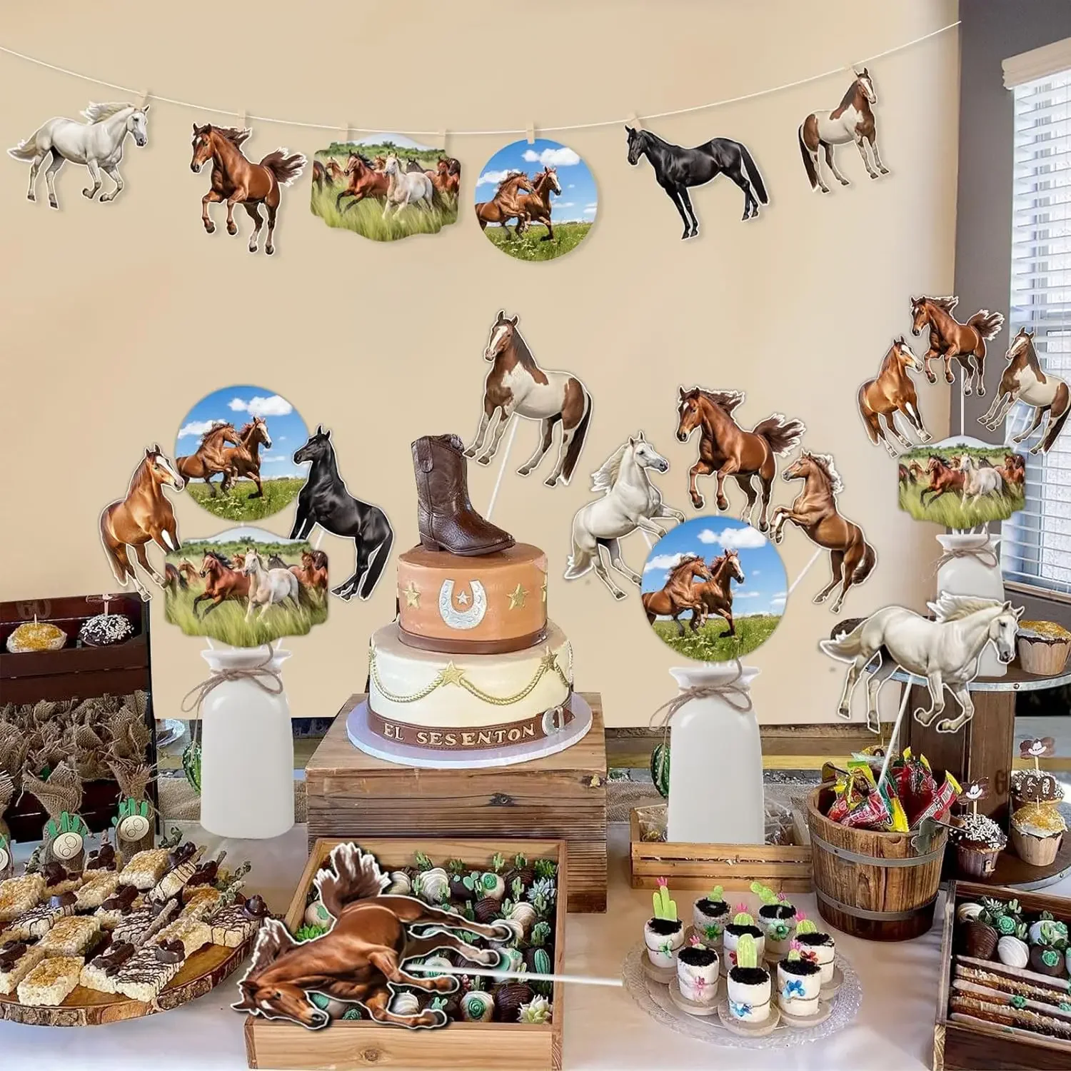 Центральные части лошадей настольные панели гоночный декор тематика Бохо лошади