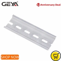 free shipping geya guide rail aluminum universal type 35mm slotted din rail long 10cm 20cm 30cm thickness 1mm universal type