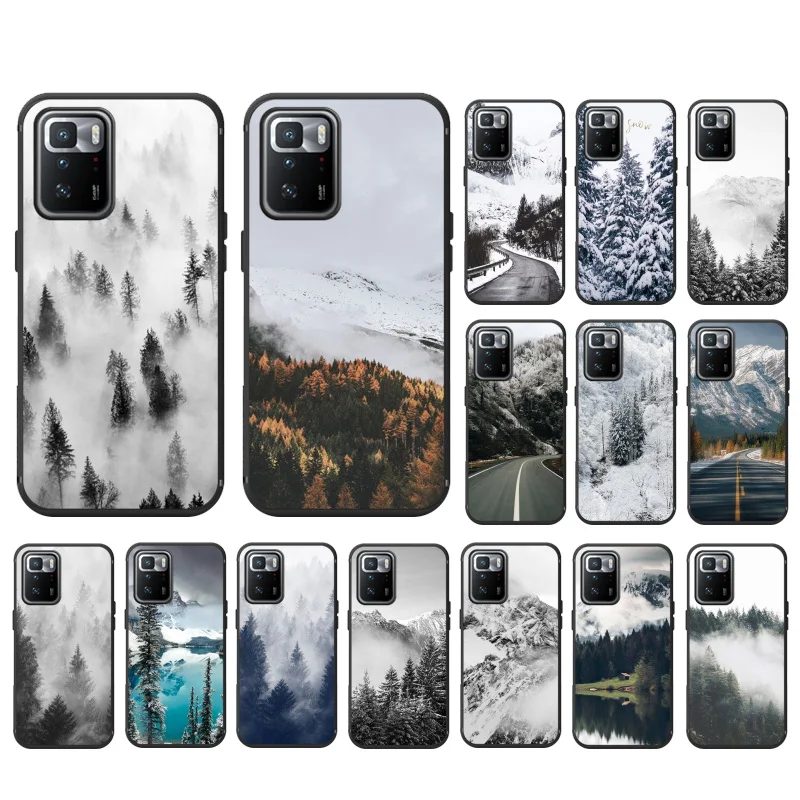 

Snow Mountain Nature Sceneary Phone Case for Xiaomi Redmi Note 11 10 Pro Note 8 Pro 9Pro Note9 9S 10S 9T Redmi 10 9C 9A