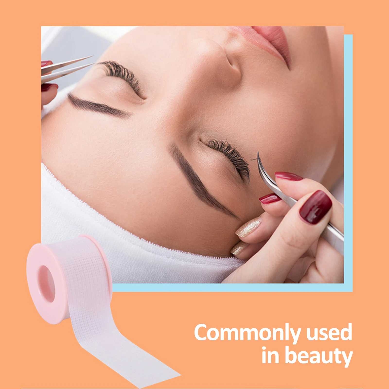 

Silicone Gel Non-woven Fabric Breathable Easy to Tear Professional Medical Tape Eye Paper Under Patches Eyelash Extension Tape