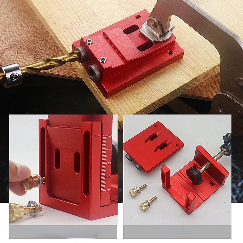 

Pocket Hole locator Jig Kit 9mm System For Wood Working Joinery Step Drill Bit Set For Carpenter WoodWorking Hardware Tools