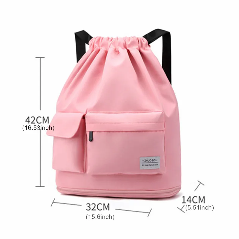 Female Sports Bags Men Fitness Accessories Large Nylon Basketball Rucksack Swimming Shoulder Bolsas Travel Women's Gym Backpack