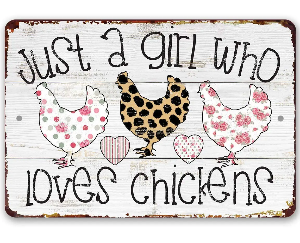 

Знак курятника, только девушка, которая любит цыплят, металлический знак, отличный декор для куриной фермы и подарок для любителей цыплят