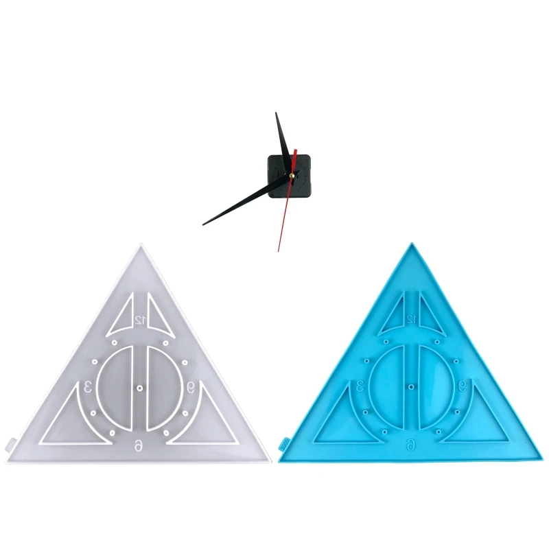 

Формы для часов из смолы треугольной формы, силиконовая литейная модель ручной работы 40 ГБ