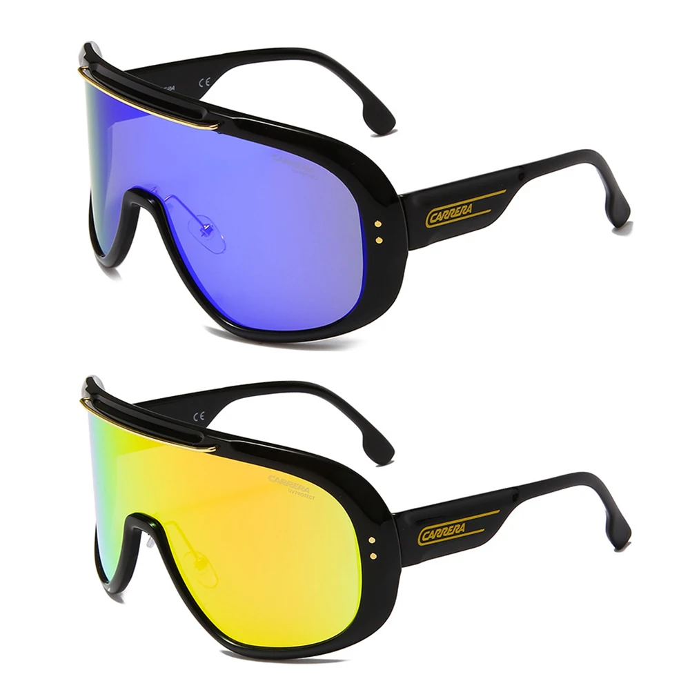 

Fashion Outdoor Sports Sunglasses Large Frame Integrated Men and Women Universal Glasses