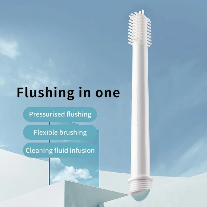 Silicone Brush Cleaner for Masturbation Cup Pussy Syringe Douche Washing Shower Head Irrigator Clean Tools Sex Toys Accessories