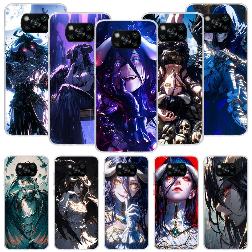 Фото Чехол для телефона Albedo Overlord Anime для Xiaomi Poco X7 X6 X5 X4 X3 Nfc F7 Ultra F5 F6 Pro F3 F4 Gt M6 M5S M4 M3 Art Soft Coque Cove №1