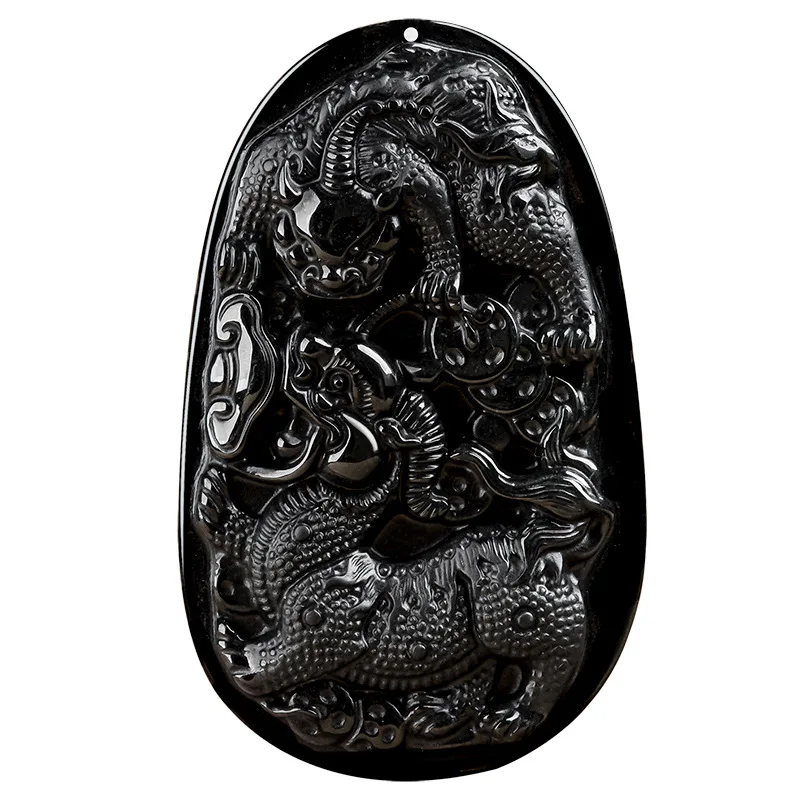 

Burmese Jade Pixiu Pendant Jadeite Natural Black Charms Emerald Jewelry Necklace Luxury Carved Pendants Stone Charm Vintage Men