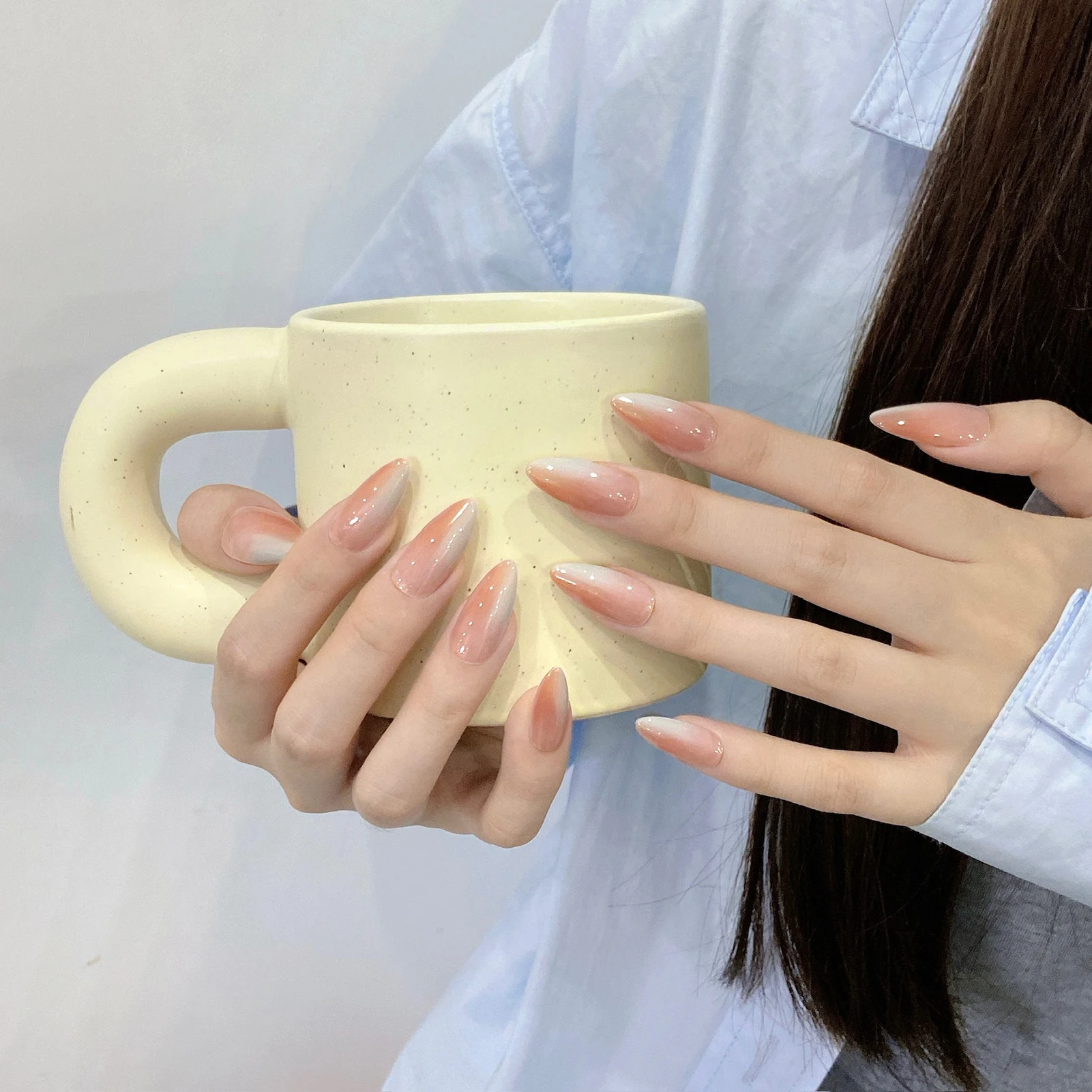 10 шт. накладные ногти с эффектом миндаля