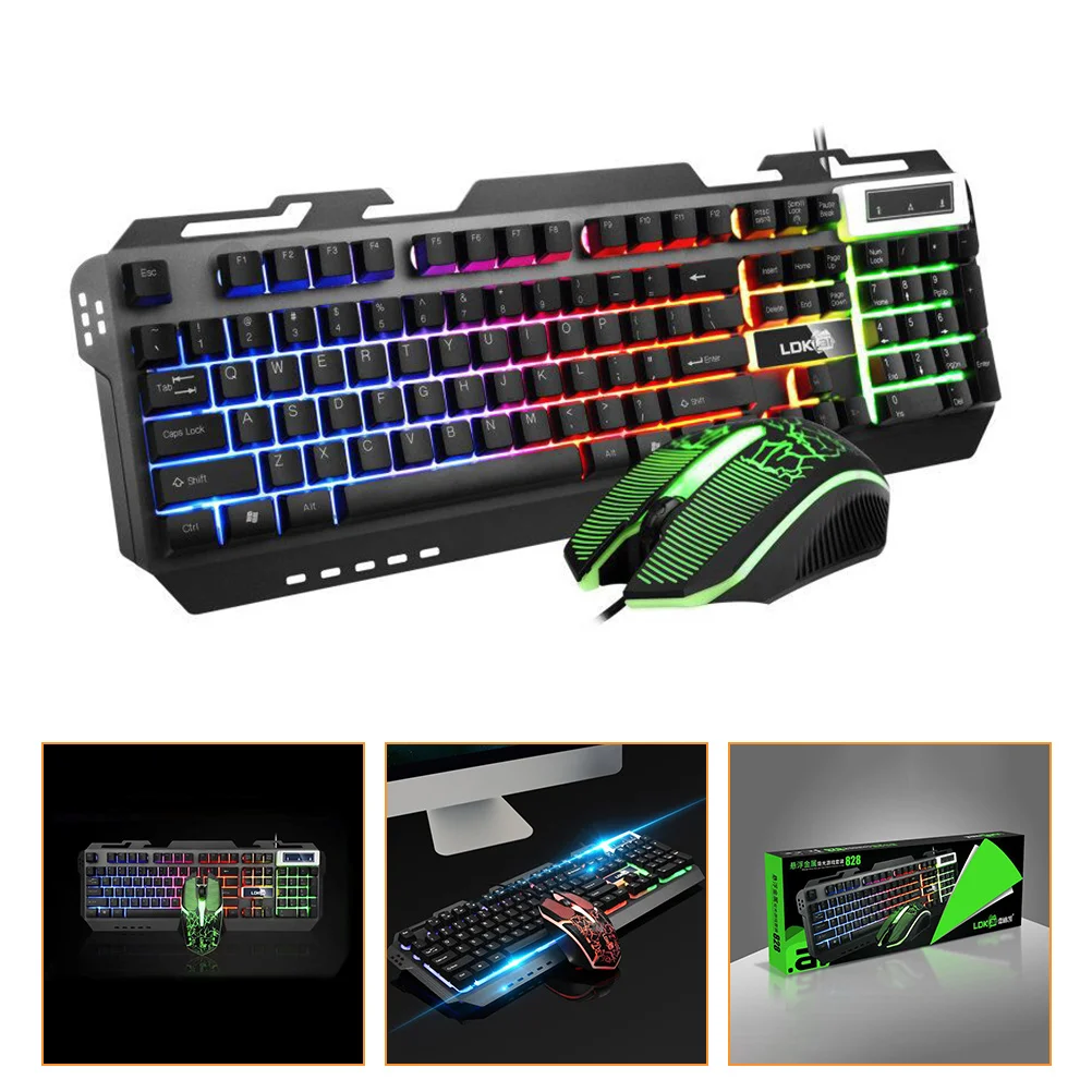 

Keyboard Gaming Backlit Wiredproof Rgb Primer Rainbow Office Computer Backlight Modernled Usb Pc Gamer Color Desktop Mechanical