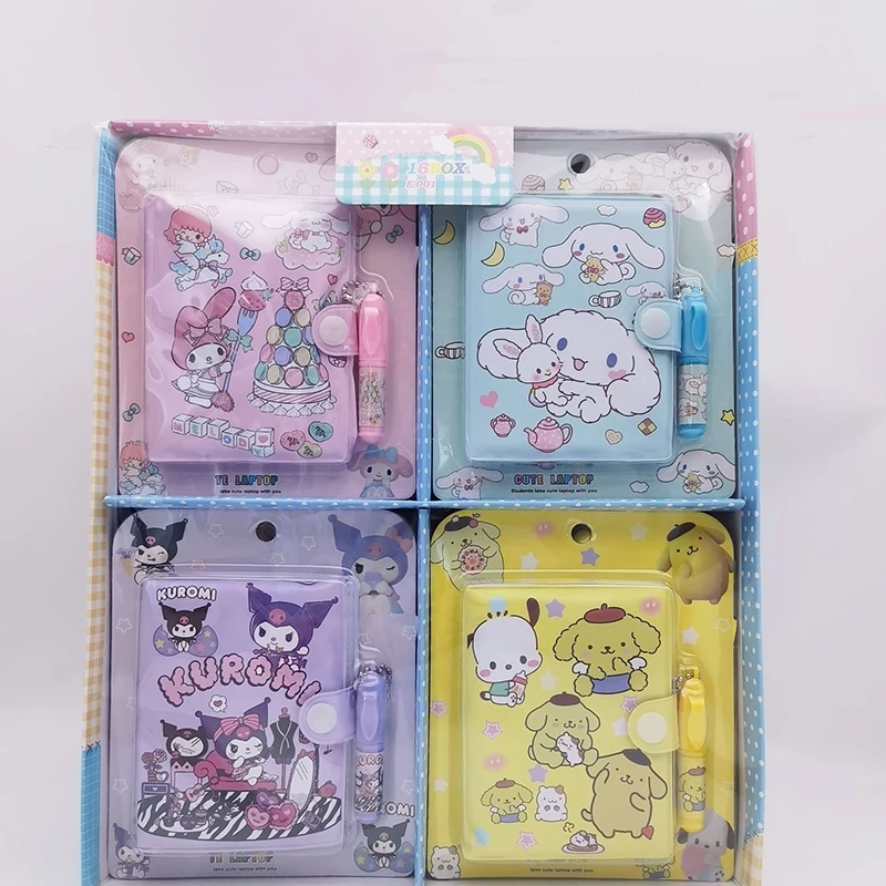 

2pcs Sanrio Notebook Ball Pen Kuromi Cinnamoroll Melody Hellokitty Daily Weekly Planner Agenda Stationery Disney School Supplies