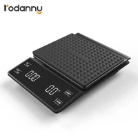 rodanny coffee pot scale with smart digital electronic precision timer drip portable household kitchen scale 0 1g