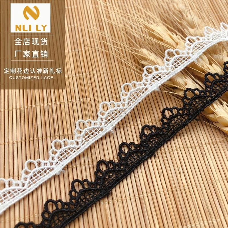 

60 Yard DIY Apparel Sewing & Fabric 1.1 Cm Width Smallest Size Embroidery Voile Lace Wholesale