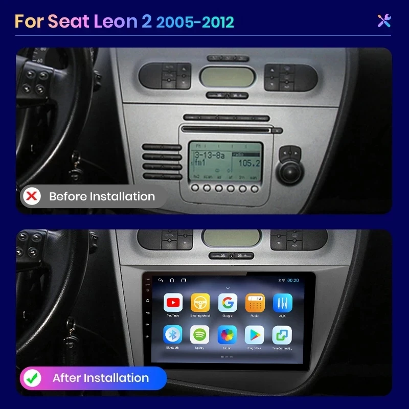 Автомагнитола AWESAFE PX9 для Seat Leon 2 2005-2020 din Android |