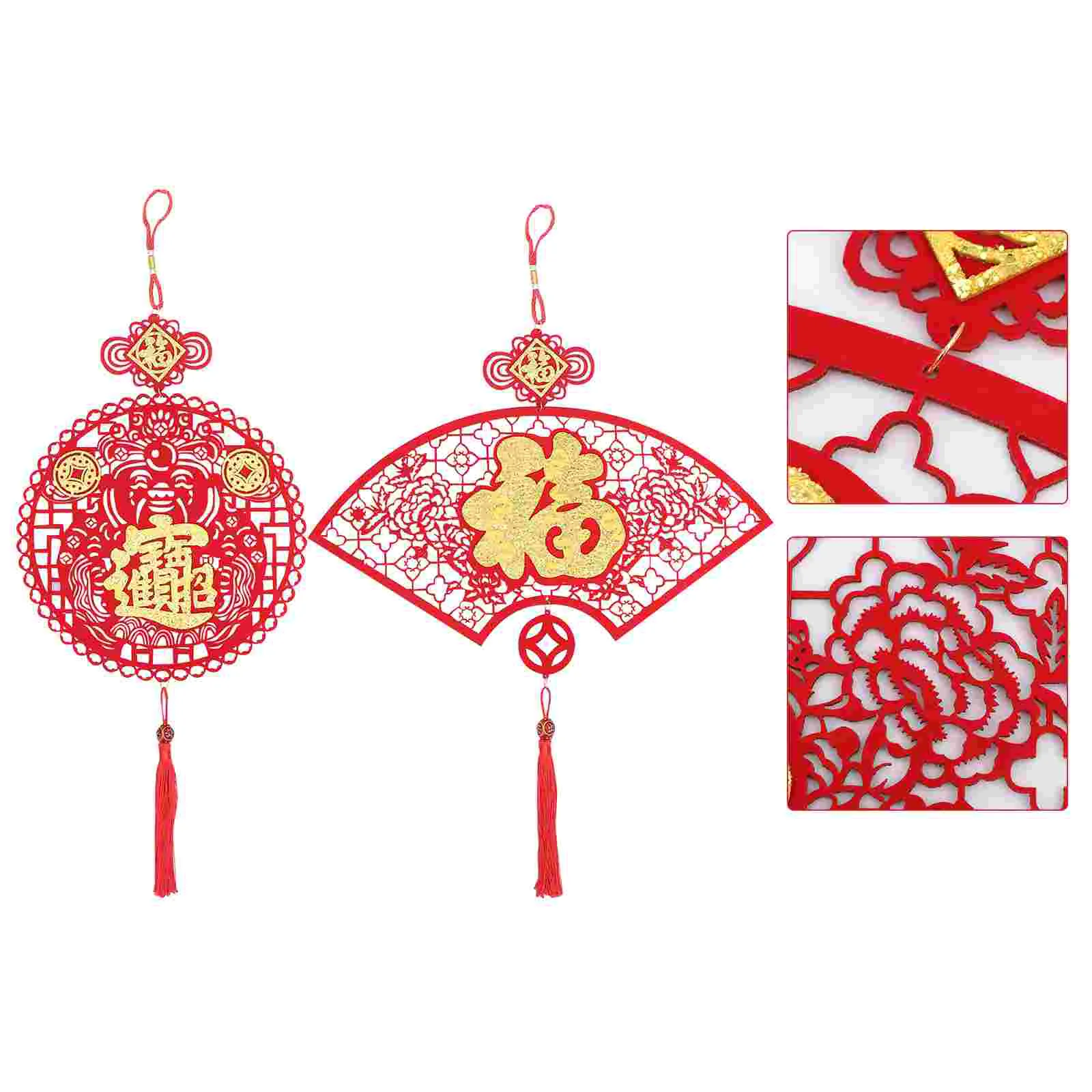 

Chinese New Year Spring Festival Decorations Fu Ornaments Decoration Ornament Hanging Decor Pendant Lucky Knot Pendants