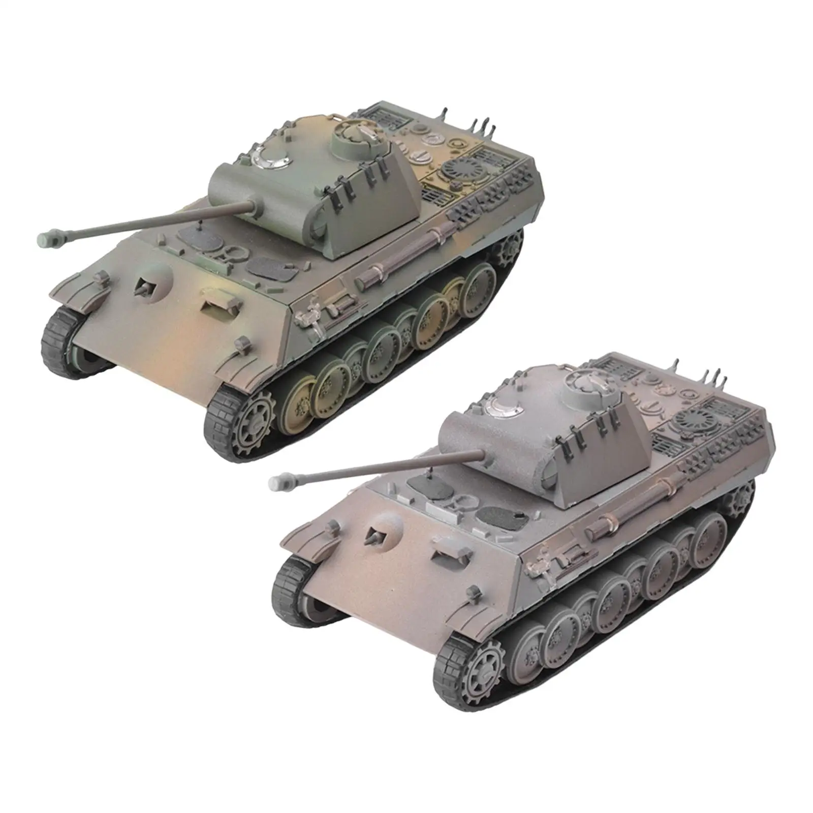 

Simulation Toy Tank 1/72 DIY Assemblable Crafts Panther Type Tank Model for