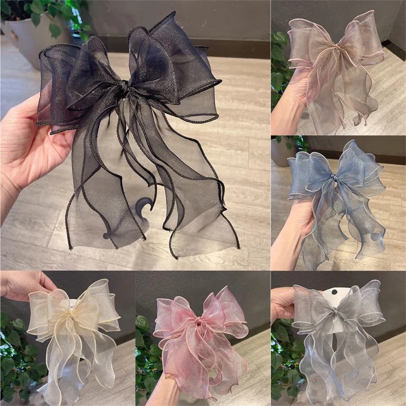 

Princess Barrette Hair Clip Multi-layer Ribbon Bow Hairpins Hair Pins for Women Korean Headpiece Women Girls Hair Accessories