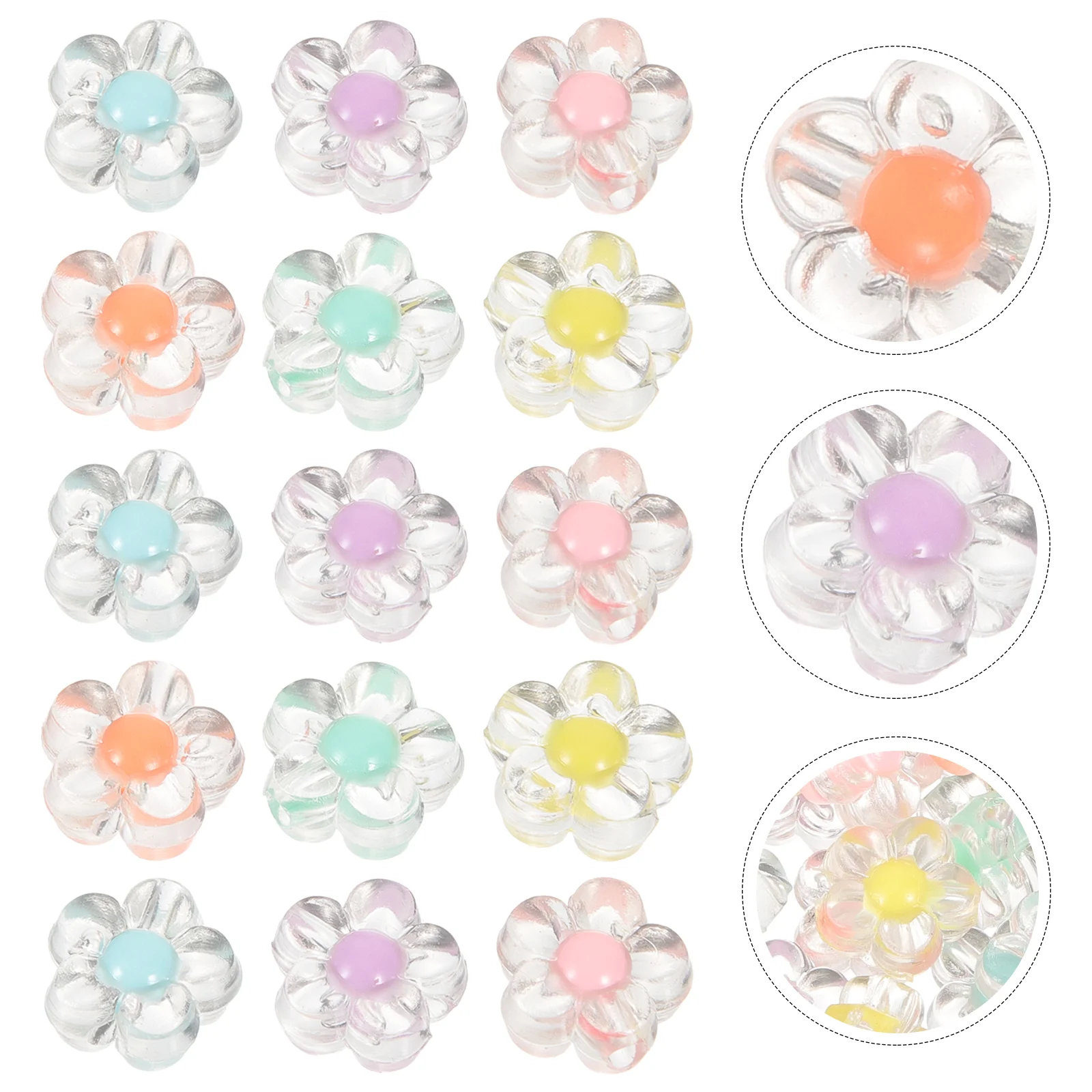 

Акриловые бусины в форме цветка сливы для изготовления ювелирных изделий, браслетов, аксессуаров для волос, уникальные аксессуары «сделай сам»