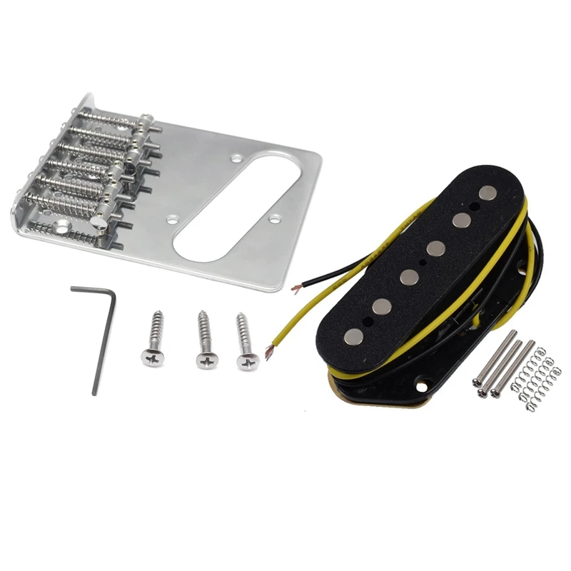 

Винтажный стиль 6 струн седло верхний погрузчик мост с теле пикап Alnico 5 Черный Теле мост Пикап Fit мост Пикап