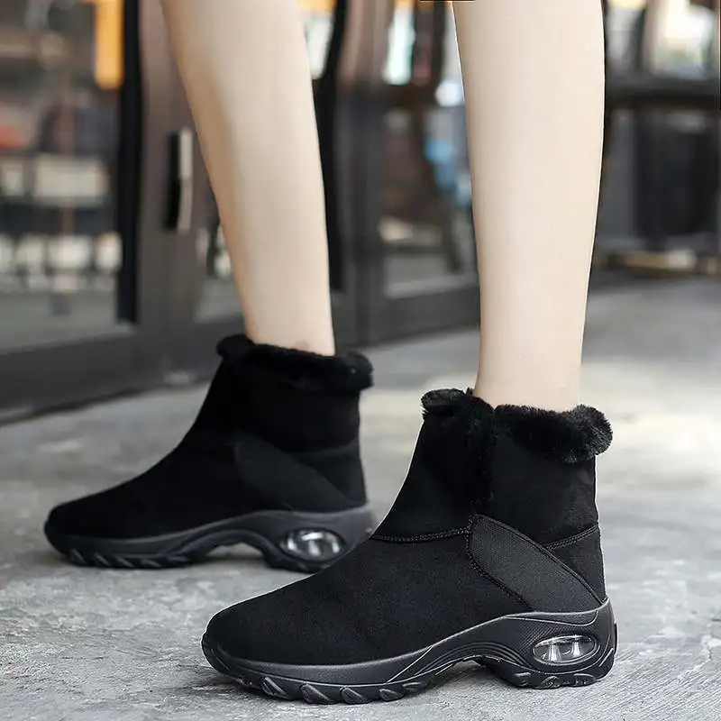 

Кроссовки женские на высоком каблуке, повседневная спортивная обувь для бега, Мокасины, красные, белые