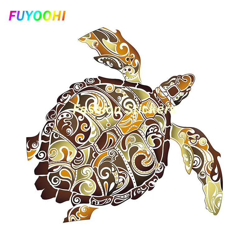 

Наклейки на заказ FUYOOHI, наклейки в виде черепахи