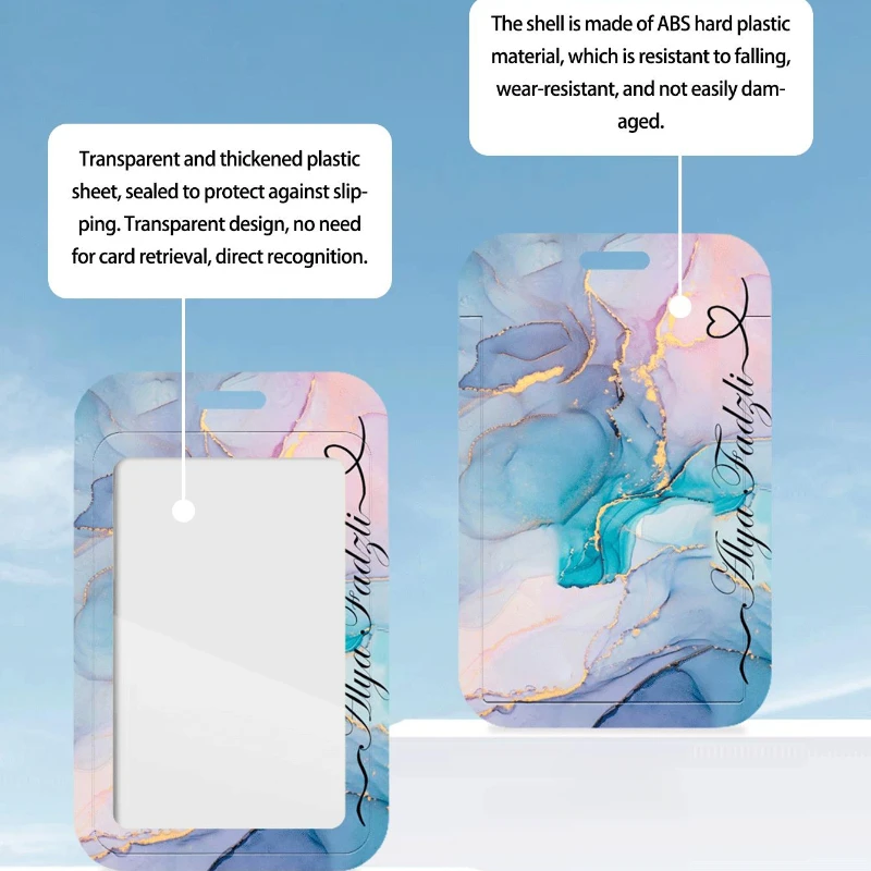 Pretty Swoosh с позолоченным краем вертикальный высококачественный держатель для карт