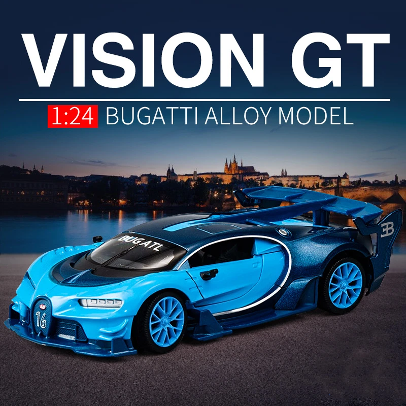 

Модель автомобиля Bugatti Vision Gt из металлического сплава, 1:24