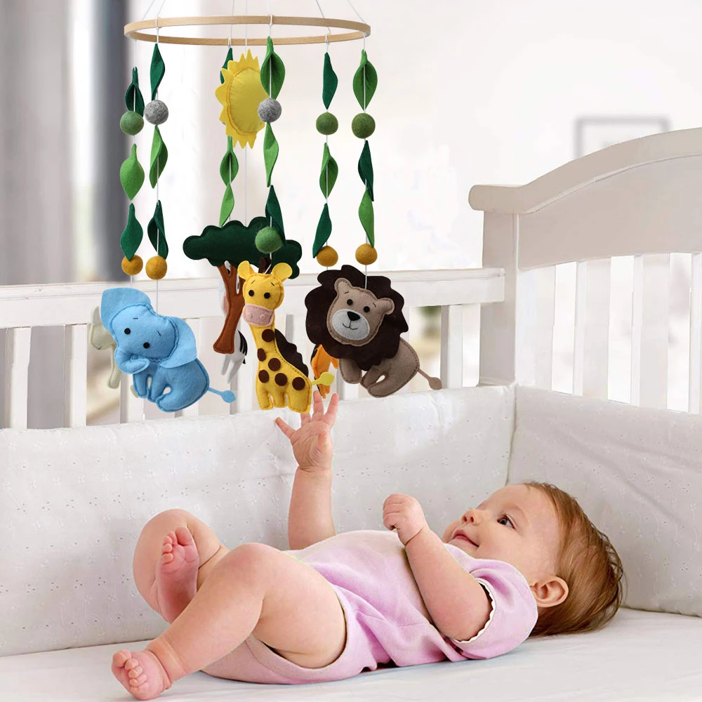 

Кольцо для новорожденных с дикими животными, Детская Мобильная охотничья одежда для детей, подарок на день рождения ребенка, комфортные акс...