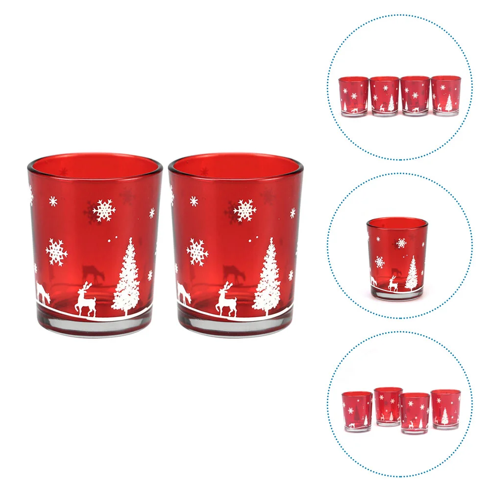 

Holder Glass Cup Tealighttea Room Goth Decor Christmas Catcher Wax Dripping Empty Aromatherapy Wrap Taper Decorative Catchers