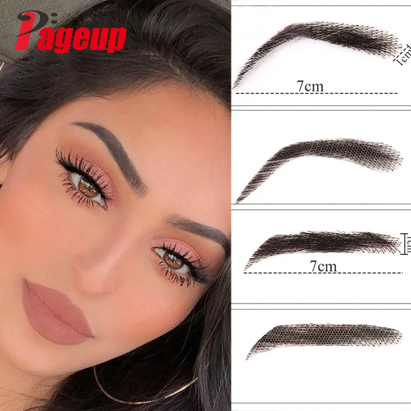 PAGEUP Women/Man's Eyebrows Hair Eyebrows Six Style Jolie Style Artificial Weaving Lace Workers' Hair Braided Eyebrow Wigs