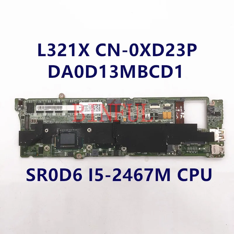 

CN-0XD23P 0XD23P XD23P Mainboard For DELL Xps 13 L321X Laptop Motherboard DA0D13MBCD1 W/SR0D6 I5-2467M CPU 4GB 100% Full Tested