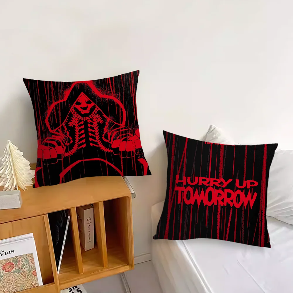 Hurry Up Tomorrow2025 Pillow Case For Sofa Bedroom Living The Weeknd Room Office Bedside Table Backrest Cushion Printing Square