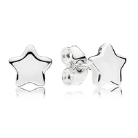 authentic 925 sterling silver sparkling shining stars stud earrings for women wedding gift pandora jewelry