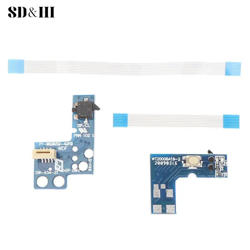 

1set Power ON OFF Reset Switch Board With 8pin Flex Ribbon For PS2 70000 90000 Repair Parts