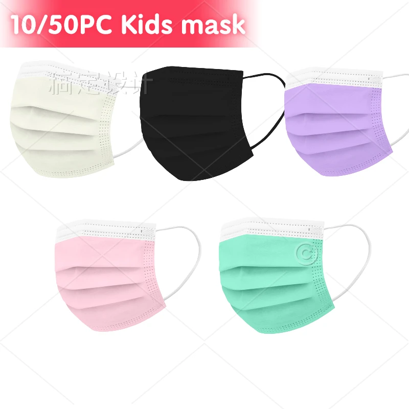 

10/50pc Adults Unisex Disposable Face Mask 3ply Safety Ear Loop Mascherine Lavabili Maske Mascarilla Desechable Lote Mascaras