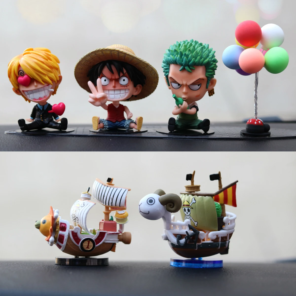 One Piece Luffy Anime Character Model Car Decoration Car Interior Accessories Home Desktop Birthday Cake Decoration Girl Gift