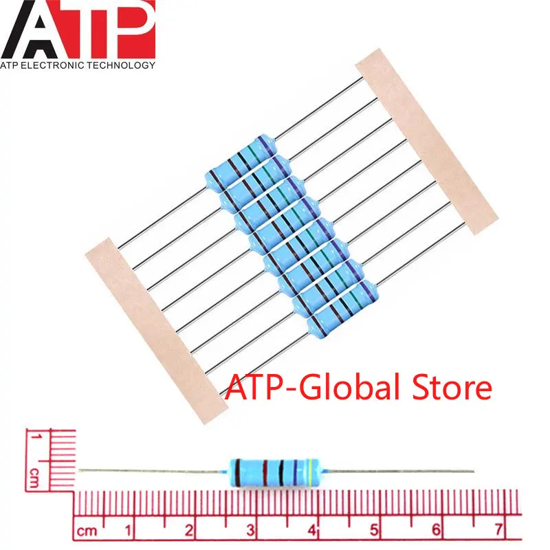 

20 шт., металлический пленочный резистор 2 Вт 1% 0R-2,2 M 0 2,2 10 100 120 150 220 270 330 390 470 1K 2,2 K 4,7 K 10K 15K 100K 470K 1M ом