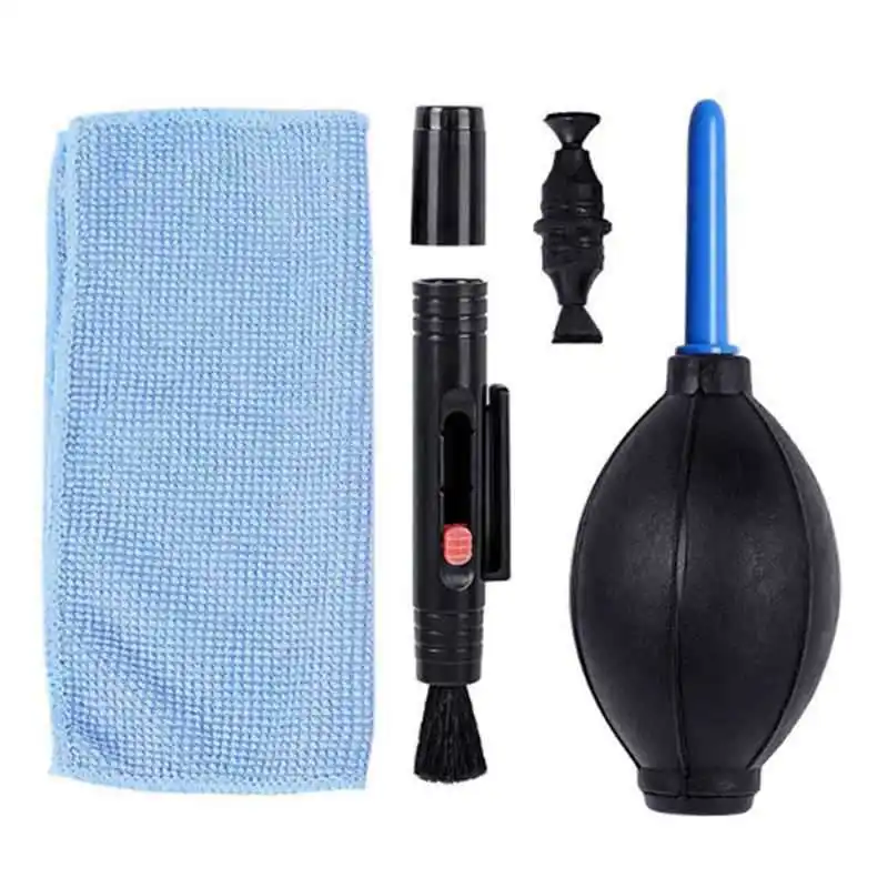 

3 pcs SLR Shot Clean Kit Camera portable Dust Cleaner Brush Air Blower Wipes Cleaning Cloth kit for Canon Nikon Camcorder VCR